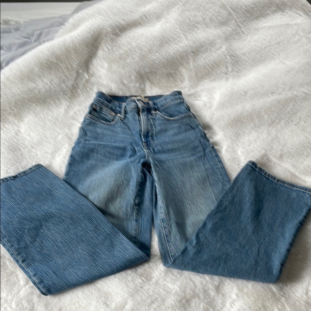 Madewell Light Blue Flare & Wide Leg Jeans - Picture 3 of 11